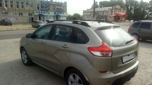 Рейлинги продольные АПС для Lada Xray 2015-2026 Черные. Артикул 0224-02