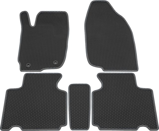 Коврики Rezkon EVA для салона Toyota RAV4 IV 2013-2019 Серый кант. Артикул 9034035202