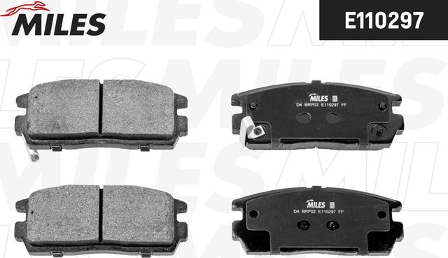 Тормозные колодки Miles (Semi-Metallic). Артикул E110297