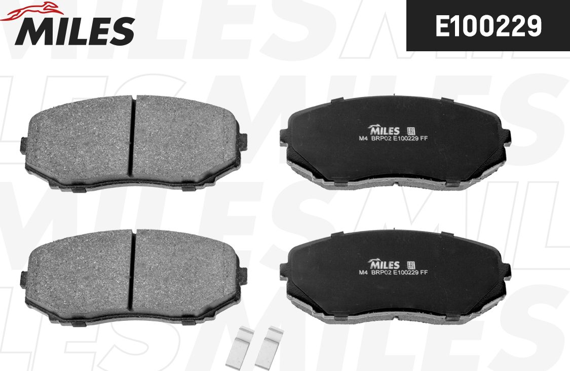 Тормозные колодки Miles (Semi-Metallic). Артикул E100229