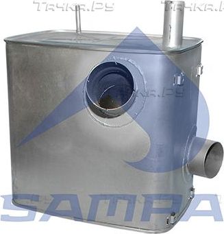 Глушитель Sampa для Mercedes-Benz Actros MP1 1996-2003. Артикул 010.476