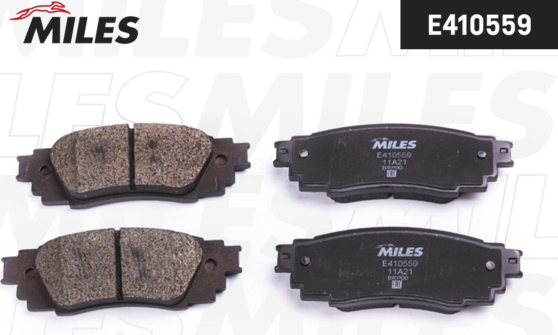 Тормозные колодки Miles (Low-Metallic). Артикул E410559