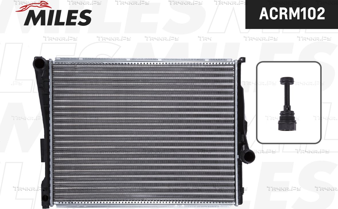 Радиатор охлаждения двигателя Miles для BMW Z4 I (E85/E86) 2002-2008. Артикул ACRM102