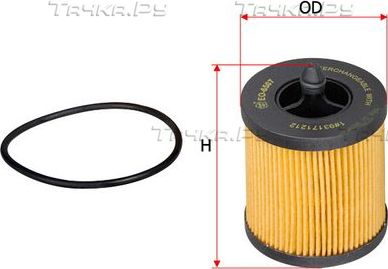 Масляный фильтр Sakura для Chevrolet HHR 2007-2011. Артикул EO-6507