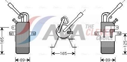 Осушитель кондиционера AVA (алюминий). Артикул FDD374