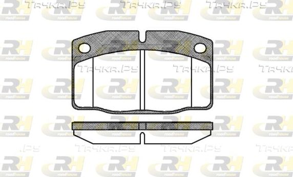 Тормозные колодки RoadHouse передние для Opel Omega A 1986-1994. Артикул 2101.20