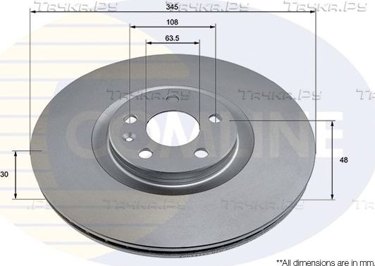 Тормозной диск Comline Comline. Артикул ADC2923V