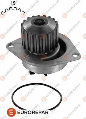 Помпа (водяной насос) Eurorepar (алюминий). Артикул 1623095680