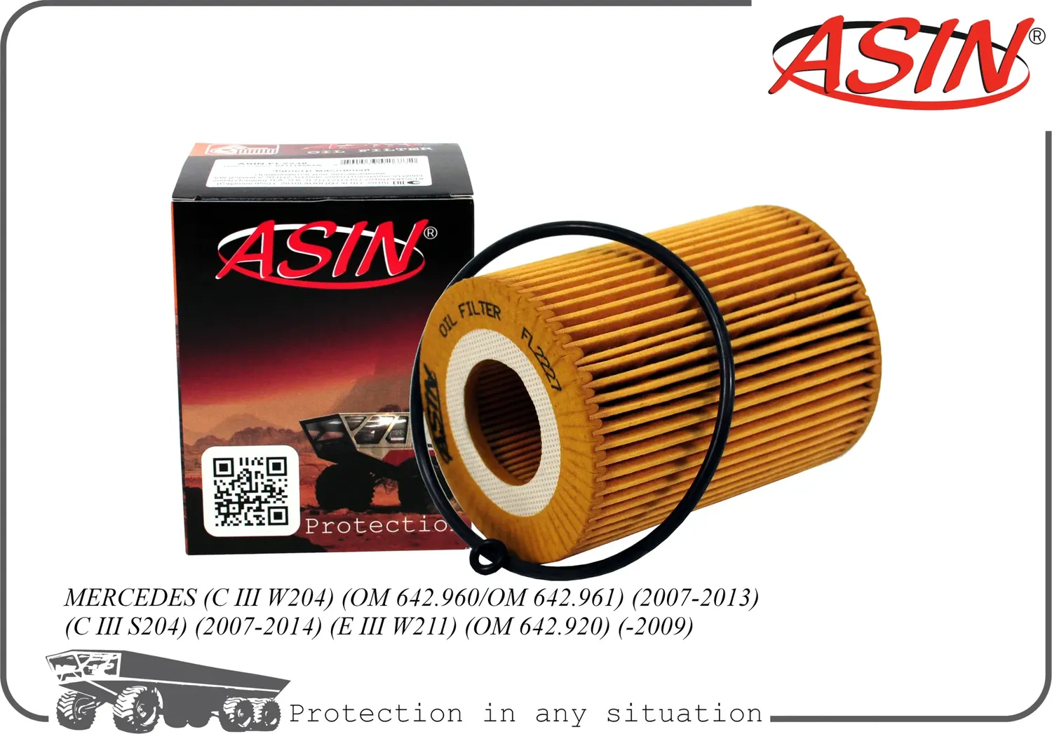 Фильтр масляный (Asin). Артикул ASINFL2227