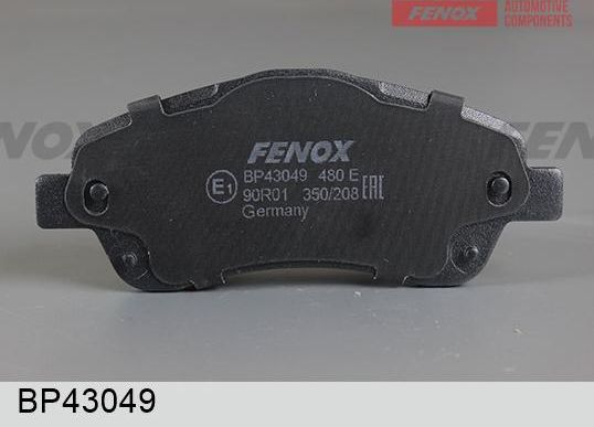 Тормозные колодки Fenox. Артикул BP43049