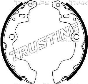 Тормозные колодки Trusting задние для Subaru Libero 1986-2000. Артикул 110.327