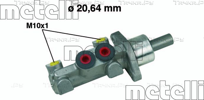 Тормозной цилиндр главный Metelli для Renault Megane I 1996-2002. Артикул 05-0391