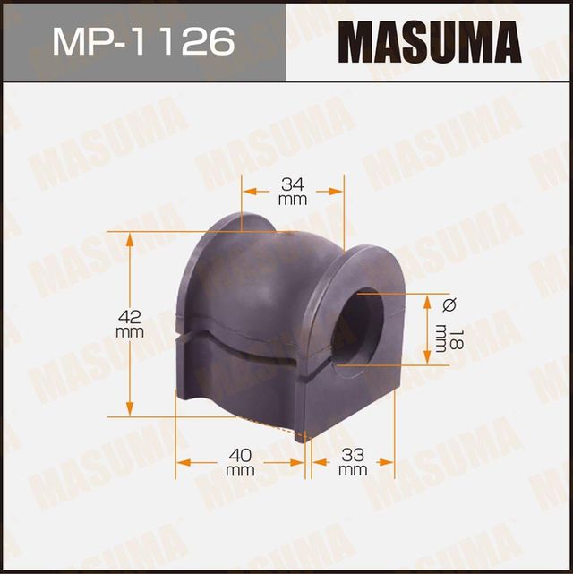 Втулки стабилизатора Masuma передние для Honda Insight II 2009-2014. Артикул MP-1126