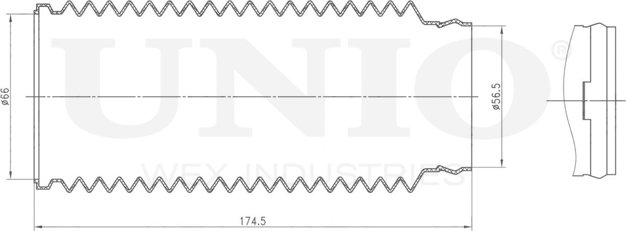 Пыльник амортизатора (Unio). Артикул DUC-10029