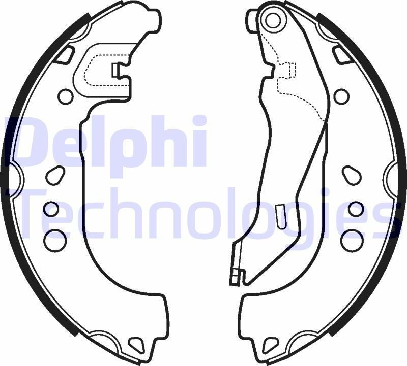 Тормозные колодки Delphi. Артикул LS2107