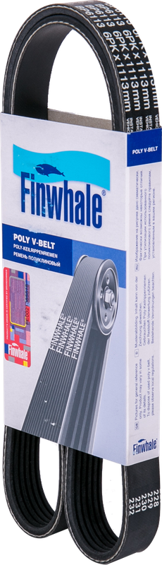 Приводной ремень поликлиновой Finwhale для Peugeot 406 I 1996-2004. Артикул BP6113