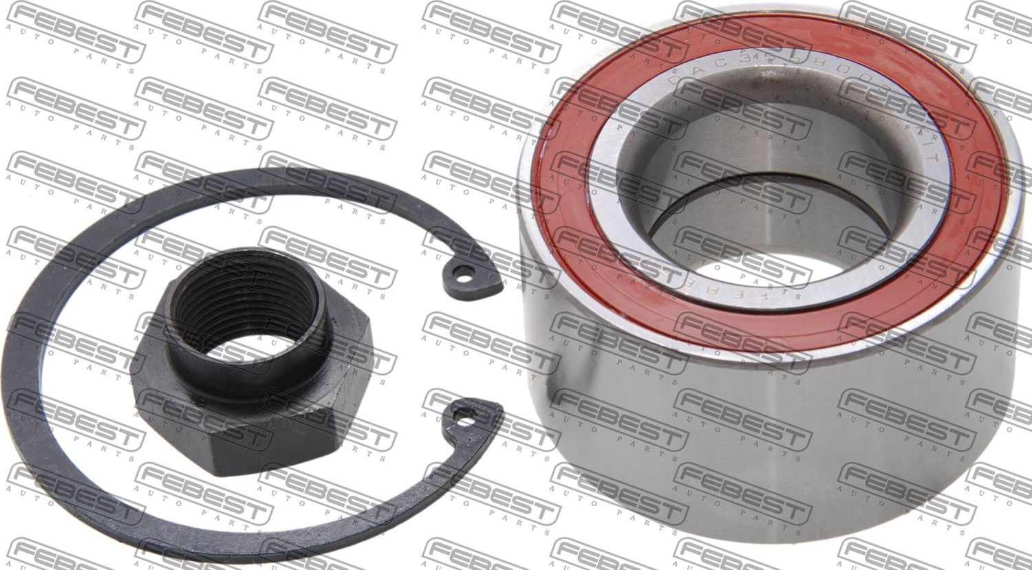 Ступичный подшипник (комплект) Febest. Артикул DAC35680037-KIT
