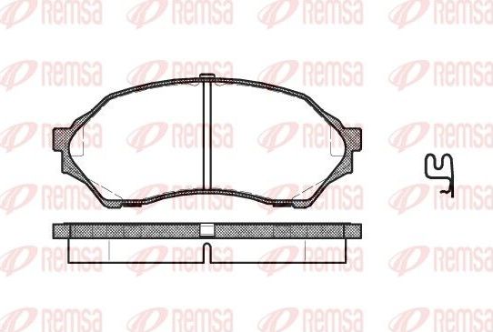 Тормозные колодки Remsa. Артикул 0699.00