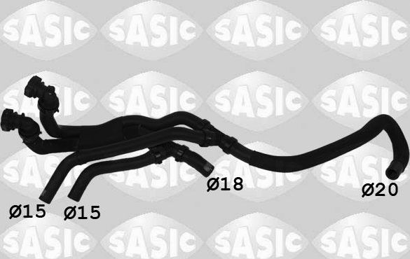 Патрубок радиатора (системы охлаждения) Sasic для Renault Latitude I 2010-2015. Артикул 3404199