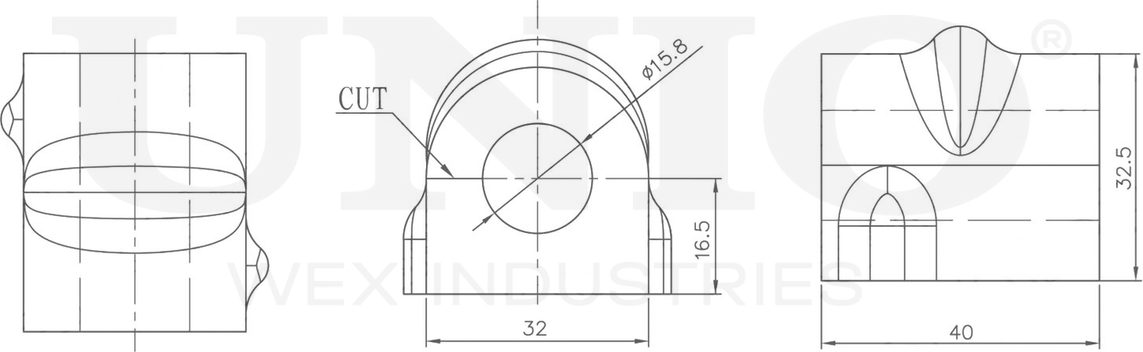Втулка стабилизатора (Unio). Артикул RMP-10038
