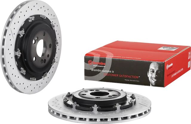 Тормозной диск Brembo PRIME LINE - Floating задний для Mercedes-Benz SL-Класс V (R230) 2004-2012. Артикул 09.9315.23