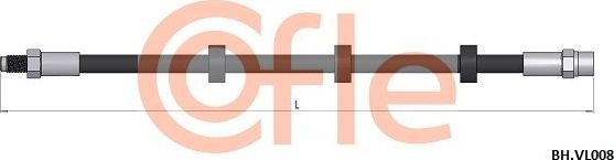 Тормозной шланг Cofle задний правый/левый для Volvo 780 1987-1990. Артикул 92.BH.VL008