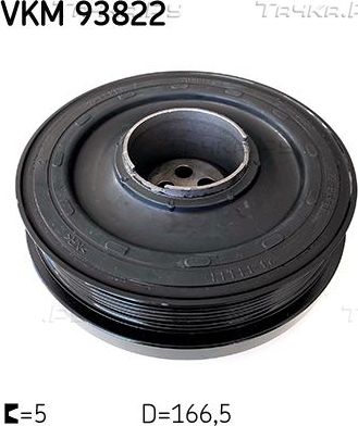Шкив коленвала SKF. Артикул VKM 93822