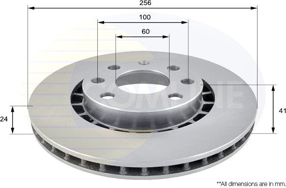 Тормозной диск Comline Comline. Артикул ADC1007V