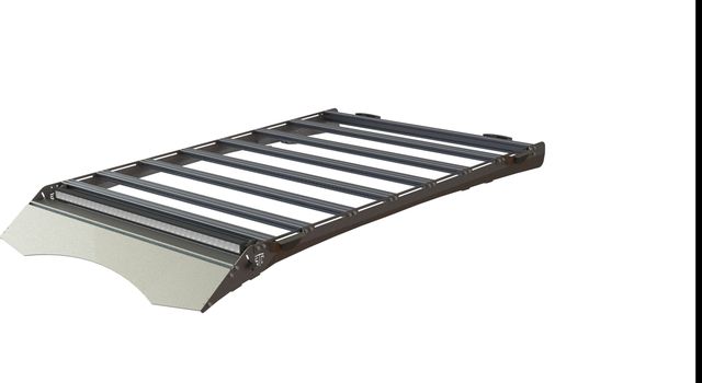 Экспедиционный багажник STC для Renault Duster I рестайлинг 2015-2020 Шторка дальний, рабочий и задний свет. Артикул STC-RDU/10-TR1-L1L2L3