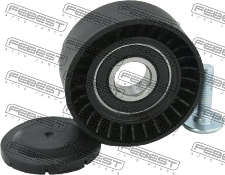 Натяжной ролик (натяжитель) приводного поликлинового ремня Febest. Артикул 0287-J10E