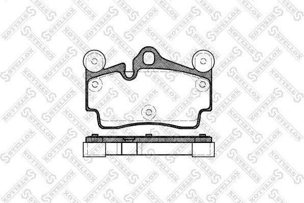 Тормозные колодки Stellox. Артикул 1007 000-SX