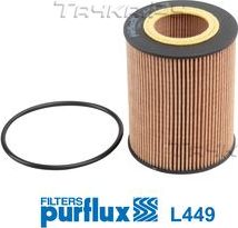 Масляный фильтр Purflux для Volvo XC60 I 2008-2017. Артикул L449