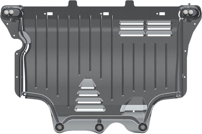 Защита алюминиевая Шериф (3 мм) для картера и КПП Volkswagen Tiguan II 2017-2026. Артикул 26.3493 V4