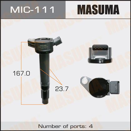 Катушка зажигания Masuma для Toyota Sienna III 2010-2024. Артикул MIC-111