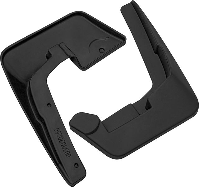 Брызговики Rezkon резиновые передняя пара для Lada Largus Cross 2012-2026. Артикул 6039020260