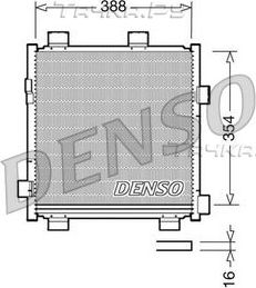 Радиатор кондиционера (конденсатор) Denso для Citroen C1 I 2005-2014. Артикул DCN50040