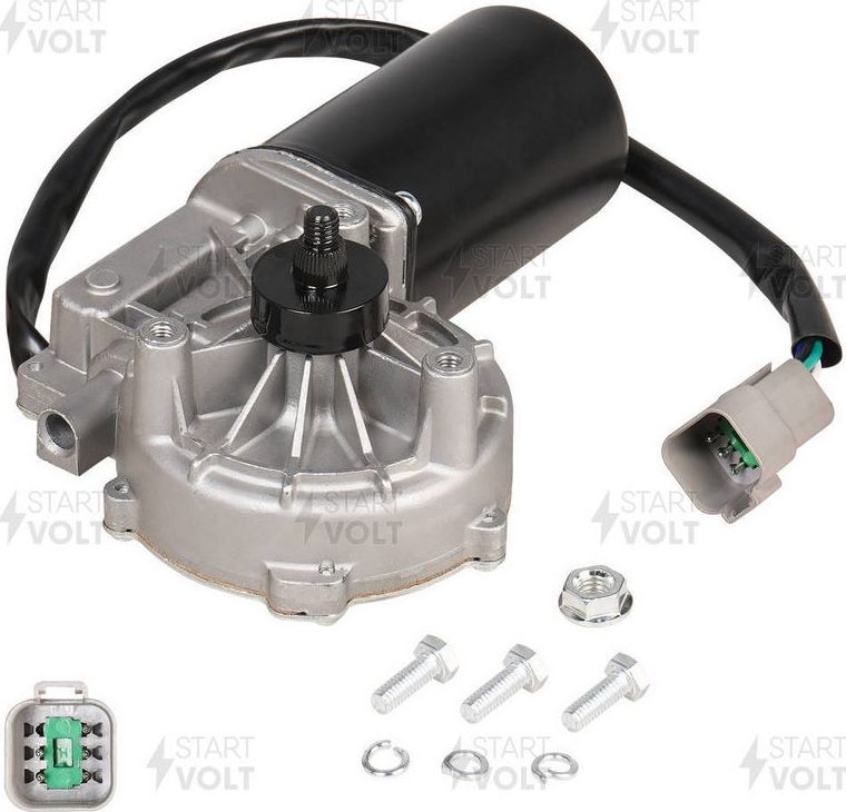 Мотор стеклоочистителя (моторчик дворников) StartVOLT. Артикул VWF 2110