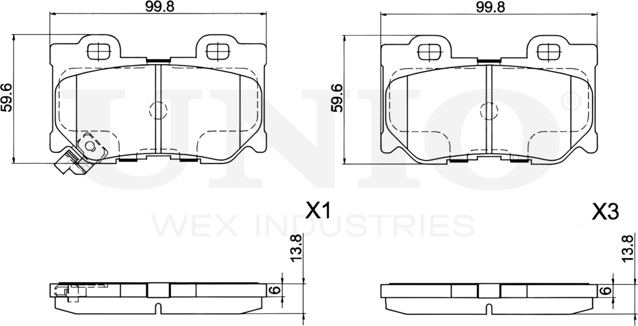 Колодки тормозные дисковые, комплект (Unio). Артикул BRP-20369
