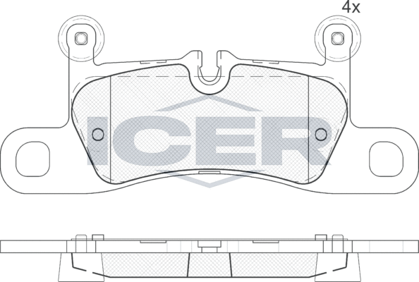 Тормозные колодки Icer. Артикул 181987