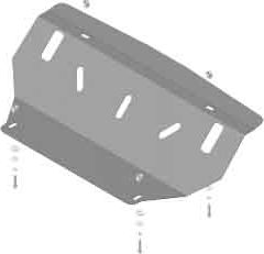 Защита Мотодор для радиатора и интеркулера Mitsubishi Pajero IV 2006-2025. Артикул 01341