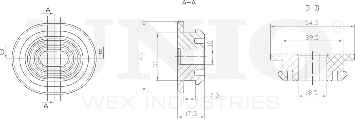 Опора радиатора (Unio). Артикул RMP-15171