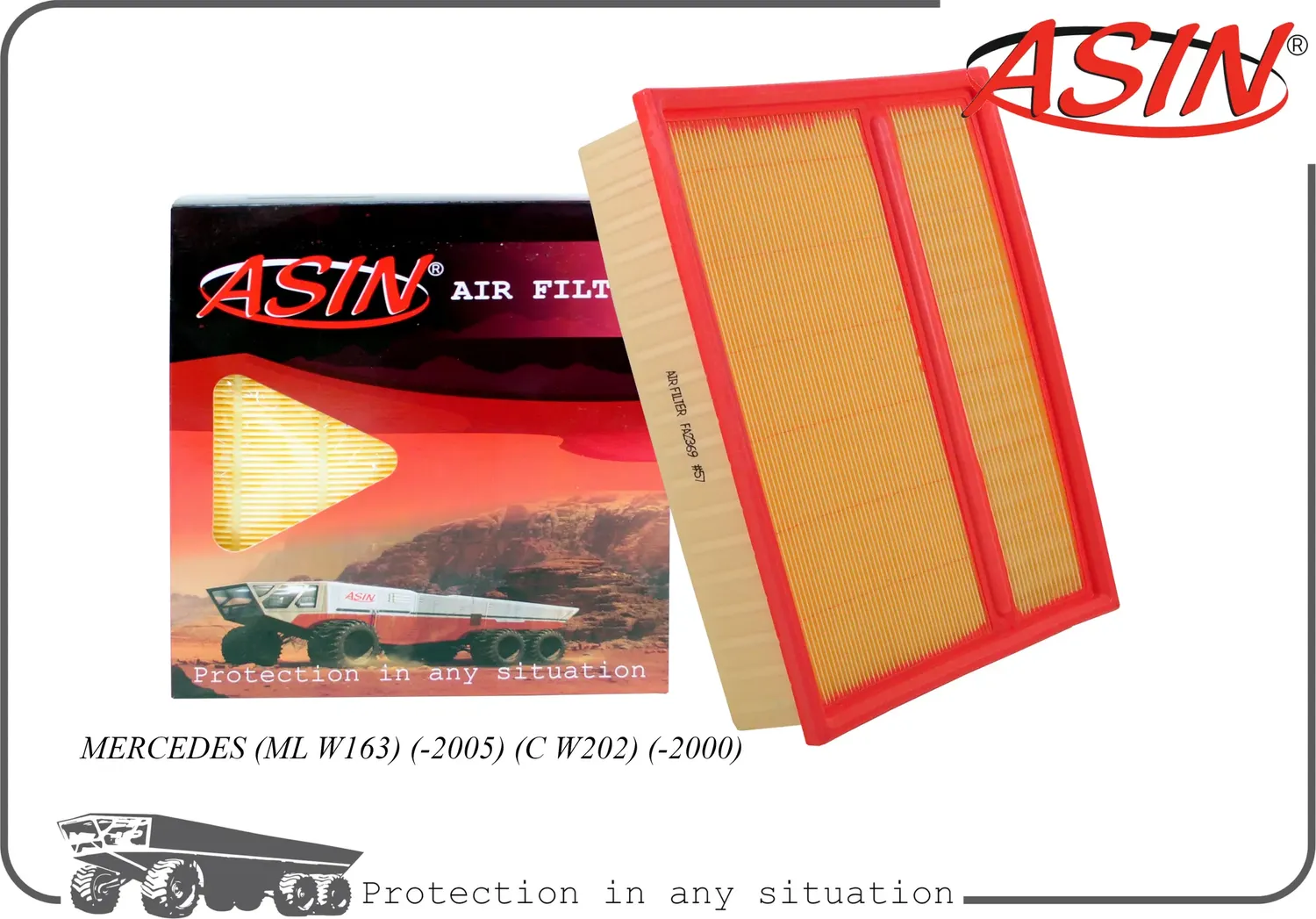 Фильтр воздушный (Asin). Артикул ASINFA2369