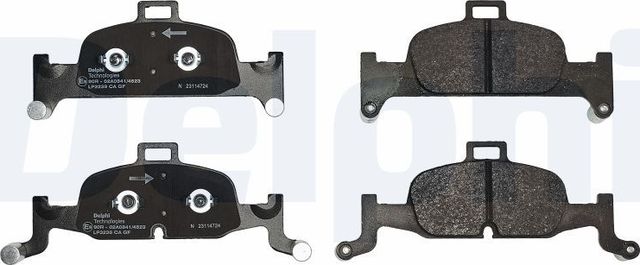 Тормозные колодки Delphi (Low-Metallic). Артикул LP3239