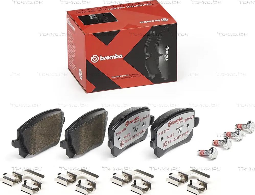 Тормозные колодки Brembo XTRA LINE задние для SEAT Alhambra II 2010-2026. Артикул P 85 109X