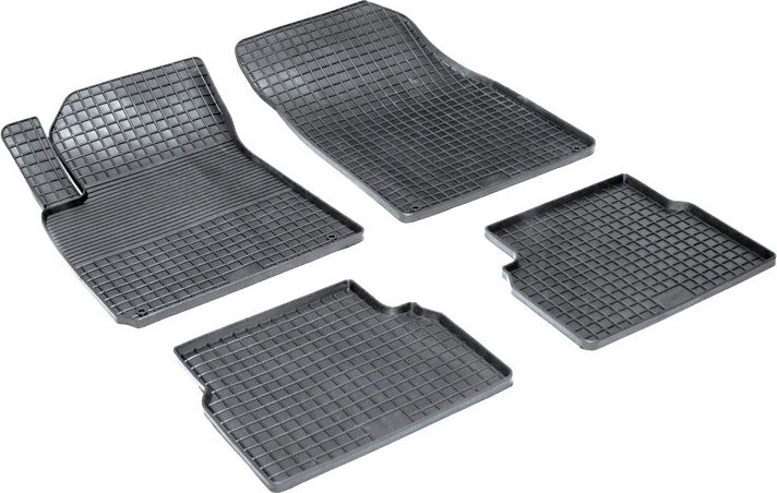 Коврики резиновые Seintex с узором сетка для салона Cadillac BLS 2006-2009. Артикул 00638