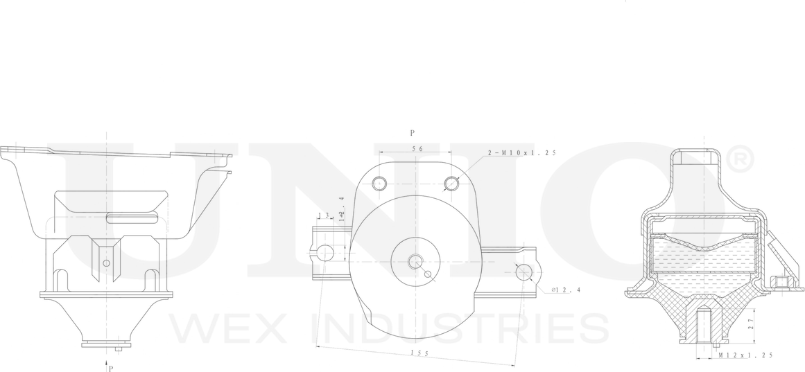 Опора двигателя (Unio). Артикул RMP-15055