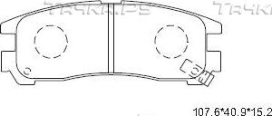 Тормозные колодки Asimco задние для Chrysler Sebring I 1995-2000. Артикул KD4624