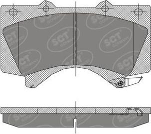 Тормозные колодки SCT-Germany. Артикул SP 400 PR