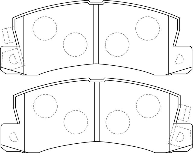 Тормозные колодки NiBK задние для Lexus ES I 1989-1997. Артикул PN1321