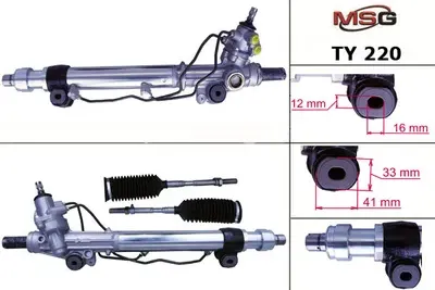 Новая Рулевая рейка Lexus GX 470 2003-2010, Toyota Land Cruiser Prado 120 2003-2 (MSG). Артикул TY220